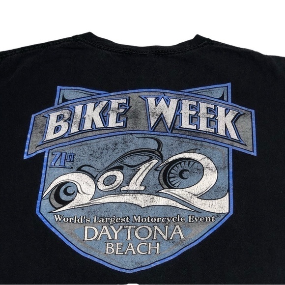 HARLEY DAVIDSON DAYTONA BEACH 2012 BIKE WEEK GRAPHIC T-SHIRT XL - Picture 3 of 10